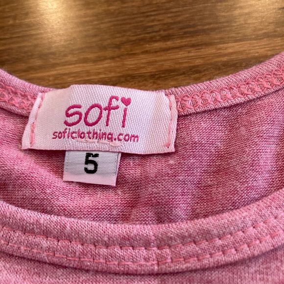 Sofi Girls Pink Heart Dress, size 5 - Picture 4 of 4